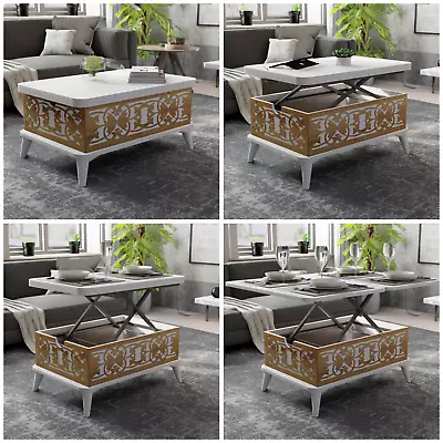 £388.07 • Buy Magic Star Extendable Coffee / Dining Table 6 In 1 Lift Top Adjustable Height