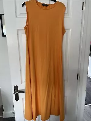 Primark Orange Maxi Dress Size M 12-14 • £5