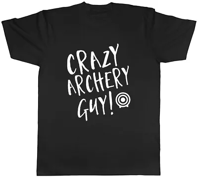 Crazy Archery Guy Mens Unisex T-Shirt Tee • $11.09