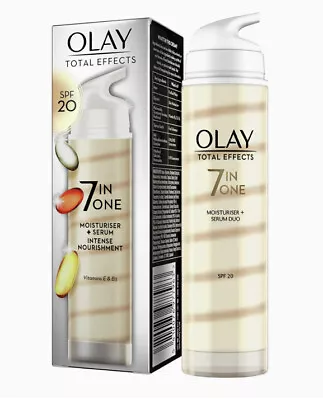 Olay Total Effects 7 In 1 One Moisturiser Serum Duo SPF 20 40ml UK • £11.99