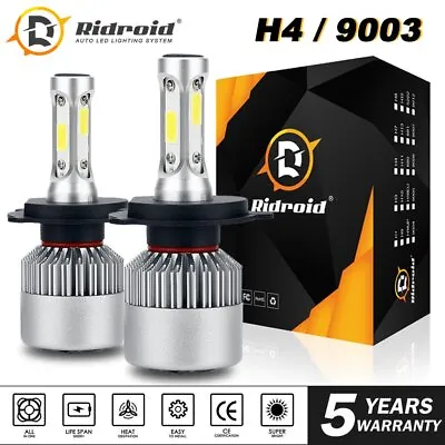 2x H4 HB2 9003 286000LM 1950W LED Headlight Kit Hi/Lo Beam Bulb High Power 6000K • $11.87