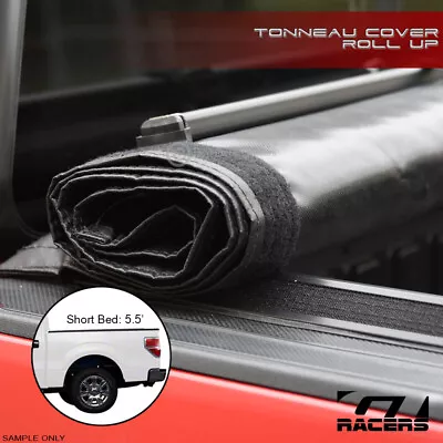 For 2004-2014 F150/Mark LT 5.5 Bed Lo Pro Roll Up Lock Tonneau Cover W/Velcro V2 • $178