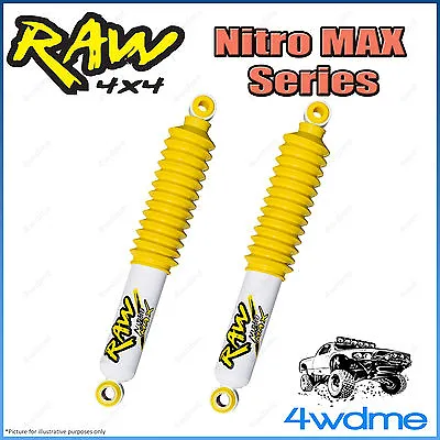 For Toyota Hilux N80 REVO 4WD RAW Rear Nitro MAX Shock Absorbers 2  0-50mm Lift • $280.50