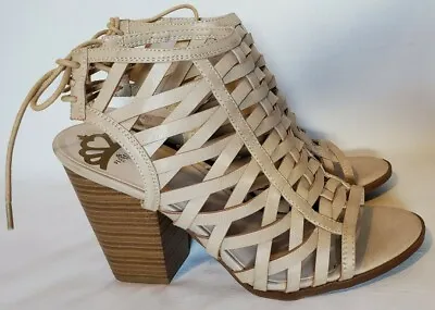 $39.99 • Buy Fergalicious By Fergie Parney Women's Block Heel Sandal Dress Shoes Beige 9.5M