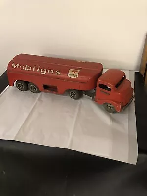 Vintage Smith Miller Mobilgas Tanker Toy Truck Metal • $178