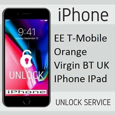 £4.99 • Buy EE T-Mobile Orange BT UK IPhone IPad All Models Unlock FAST