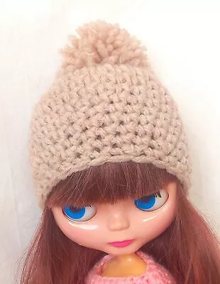 Handmade Bobble Hat For Blythe Or Tangkou Dolls. Christmas Gift Ideas  • £4.99