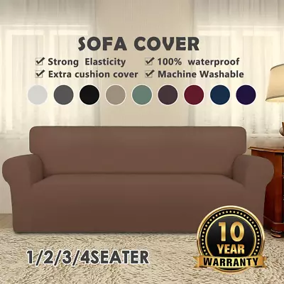 Pet Sofa Protector Cover Couch Covers Lounge Slipcover Stretch 1/2/3/4 Seater AU • $16.99