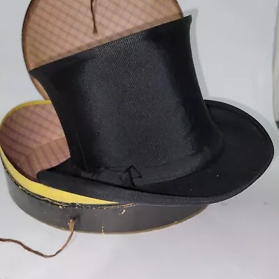 Antique Collapsible Top Hat With Original Box - Rogers Peet & Company • $199.99