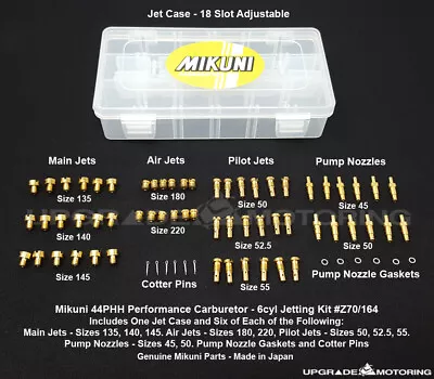 Mikuni 44PHH Perf Carb-6cyl Jetting Kit #Z70/164 60Jets+w/18 Slot Case. Solex   • $364.09