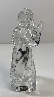 Mikasa Angel & Harp  Figurine Crystal Herald Collection Wings Glossy Heavy • $15.99