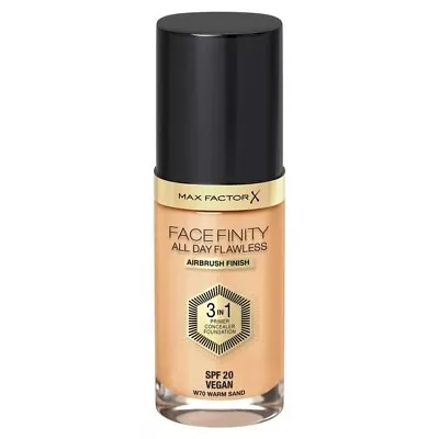 Max Factor Facefinity All Day Flawless 3 In 1 Foundation Shade 70 Warm Sand 30ml • $28.48