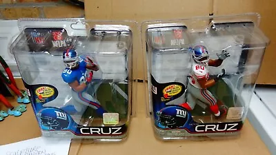 Mcfarlane Victor Cruz Ny Giants Wr Nfl31 Figure(setof2) Reg And Cl#2000 New • $49.99