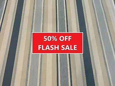 £99.95 • Buy 5m Laura Ashley Awning Stripe Seaspray Fabric SALE 50% OFF