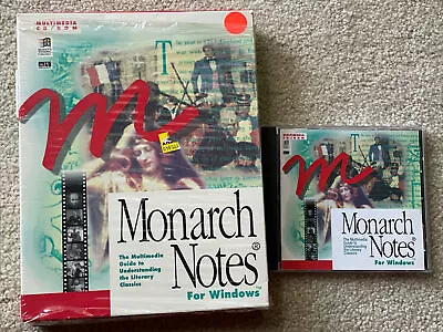 Monarch Notes On CD-Rom VideosPhotos PC Computer Software Program For Windows • $23