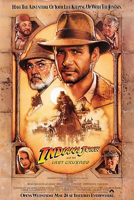 New Indiana Jones And The Last Crusade Movie Poster Wall Art Print Size A5-a1 • $7.50