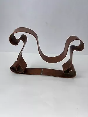 Vintage 6  Heavy Gauge Copper Cookie Cutter Holiday Sleigh • $12.10