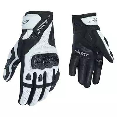 RST Stunt 3 CE Motorcycle / Motorbike Sports Gloves Black / White🍌🐵 • £40.21