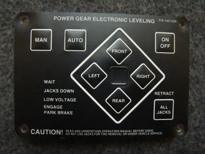 Used 140-1226 Power Gear Electronic Leveling Touch Pad Motorhome Parts For Sale • $275