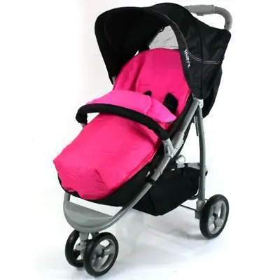 Deluxe 2 In 1 Footmuff Cosytoes Liner To Fit Mamas & Papas Luna - Pink • £10.45