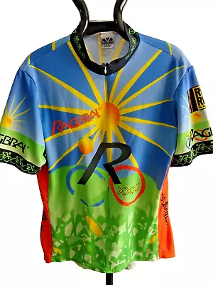 VOLER Mens Cycling Jersey Size XL Ragbrai Des Moines Register CHEST 44  / Flaws • $14.99