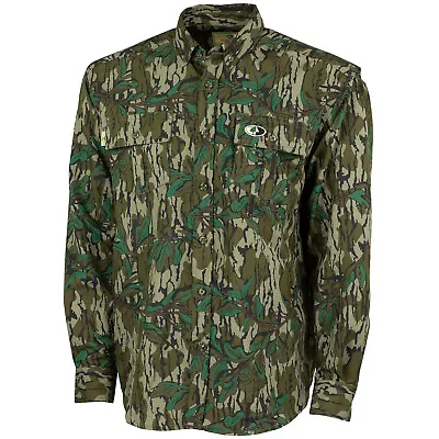 Mossy Oak Men's Camo Tibbee Technical Hunt Shirt Button Up Camo Shirt For Men • $54.99