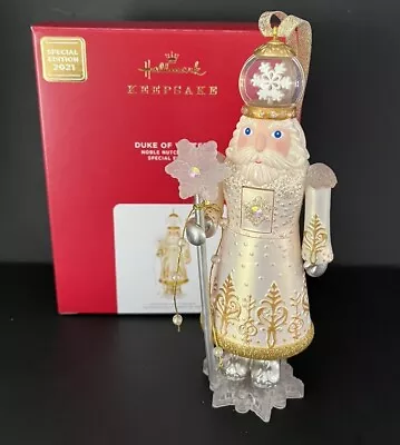 Duke Of Winter GOLD Nutcracker 2021 Hallmark Keepsake Christmas 6  Ornament MINT • $12.95