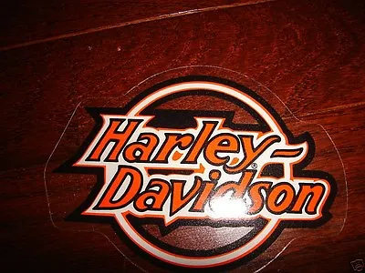 Harley Davidson Vintage Circle Orange/blk/white Decals 4.6  X 3.5  (inside) New • $5.99