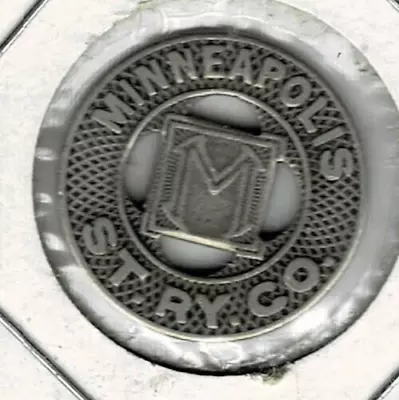 Street Car Token MN Minneapolis Minnesota Street Railway Co 1940s Good For A17 • $9.95