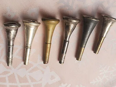 6 Very Old / Antique French Horn Mouthpieces ( Miraphone Gewa & Others • $89