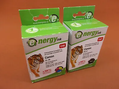 Original Energy Ink Replaces Canon PG-37/CL-38 Boxed • £21.31