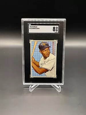 1952 Bowman Monte Irvin #162 SGC 8 NM MT New York Giants WELL CENTERED • $112.75