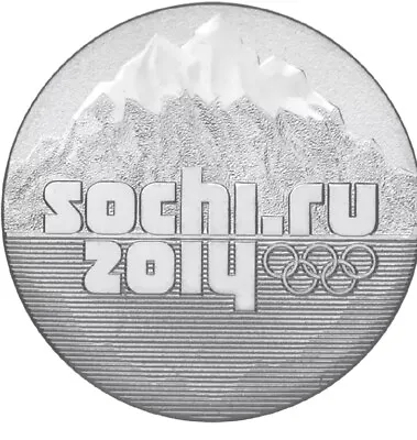 Russia Coin 25 Ruble 2014 Comm. Olympic Witnter Games Sochi BUNC New • $5.34