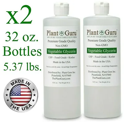 Vegetable Glycerin 64 Oz.  USP 99.9 % Pure Food Grade VG PG Bulk 1/2 Gallon  • $21.95
