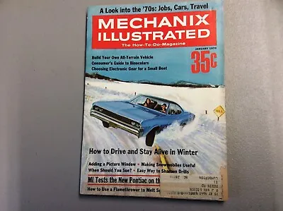 Mechanix Illustrated January 1970 Vol 66 Number 500 • $8.99