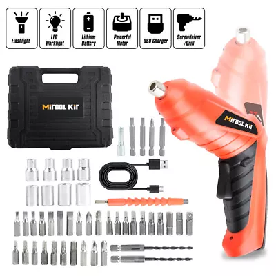 48 In 1 Power Tool Rechargeable Cordless Electric Screwdriver Drill Kit Wireless • $19.59