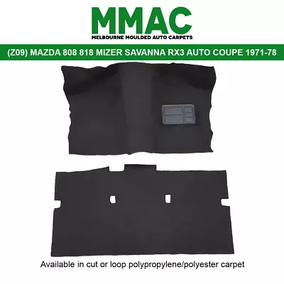 Moulded Car Carpet Fits (z09) Mazda 808 818 Mizer Savana Rx3 Autocoupe F&r 73-78 • $165