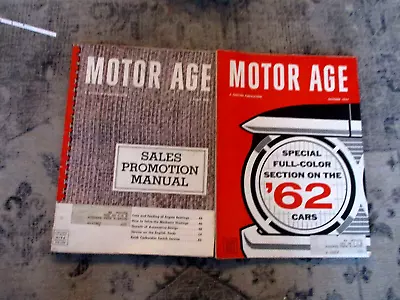 2 Vintage MOTOR AGE MAGAZINES. 1961 • $15