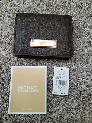 Michael Kors 38F8XTTF2L Jet Set MD Slim Wallet Leather • $55