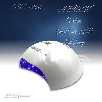 54W/36W LED UV Cordless Nail Lamp Rechargeable Nail Gel Dryer • $125