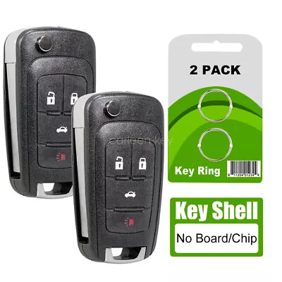 2 For 2011 2012 2013 2014 2015 2016 Chevrolet Cruze Camaro Key Fob Shell Case • $9.75