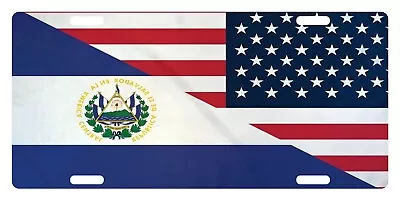 United States & El Salvador Flags LICENSE PLATE CAR Patriotic Version IV • $13.57