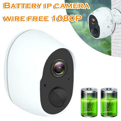 £41.39 • Buy Wireless WiFi IP Camera Outdoor Security IR Cam HD 1080P CCTV Waterproof Battery