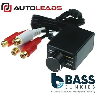 Autoleads PC1-615  Universal Car Stereo Amplifier Amp Bass Level Gain Controller • £14.99