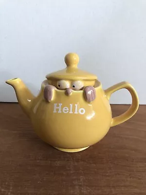 P&K Kensington Yellow Ceramic Hello! Teapot. Excellent Condition • £9.95