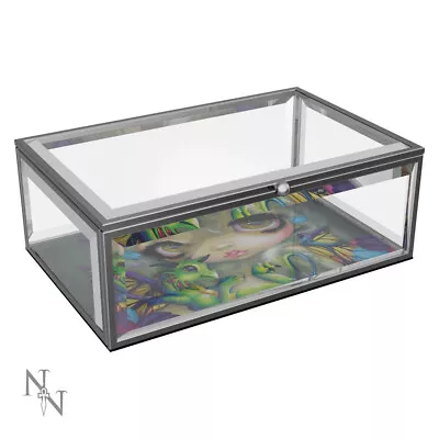 Jasmine Becket Griffith Glass Jewellery Box  ' DARLING DRAGONLING '  Boxed-  NEW • £13.99