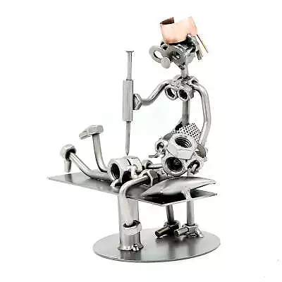 Nuts And Bolts Sculpture 'Nurse' Handmade Figurine | Best Gift • £59