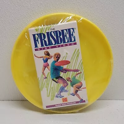 Vintage Kodak The Frisbee Disc Video VHS With Yellow Frisbee - New! • $31.41