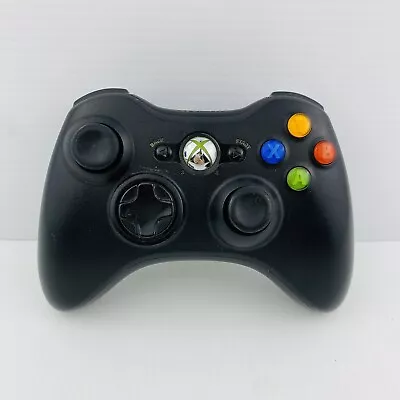 Microsoft Xbox 360 Wireless Controller Black Xbox 360 Tested & Working • $34.90