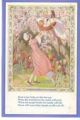 Vintage Postcard Artist Signed Margaret Tarrant Rock A Bye Baby Nursery Rhymes • £1.99